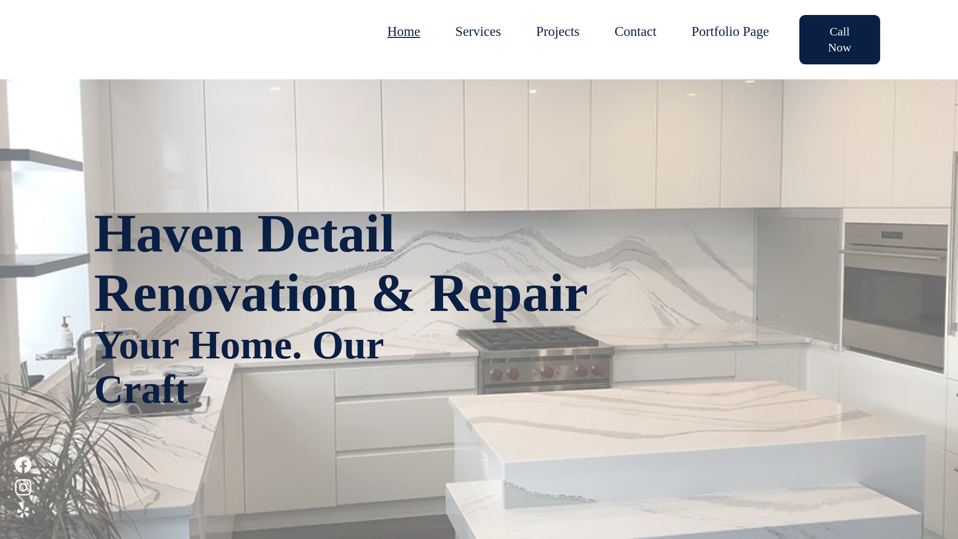 website screenshot of https://havendetail.ca/