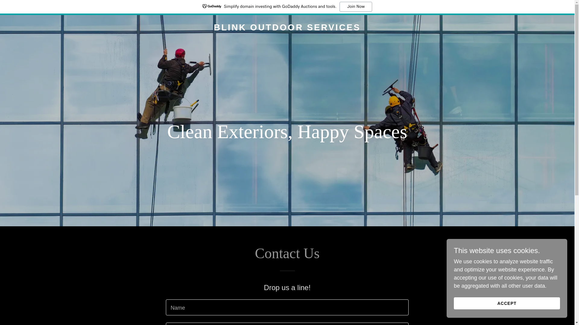 website screenshot of https://blinkoutdoorservices.com/