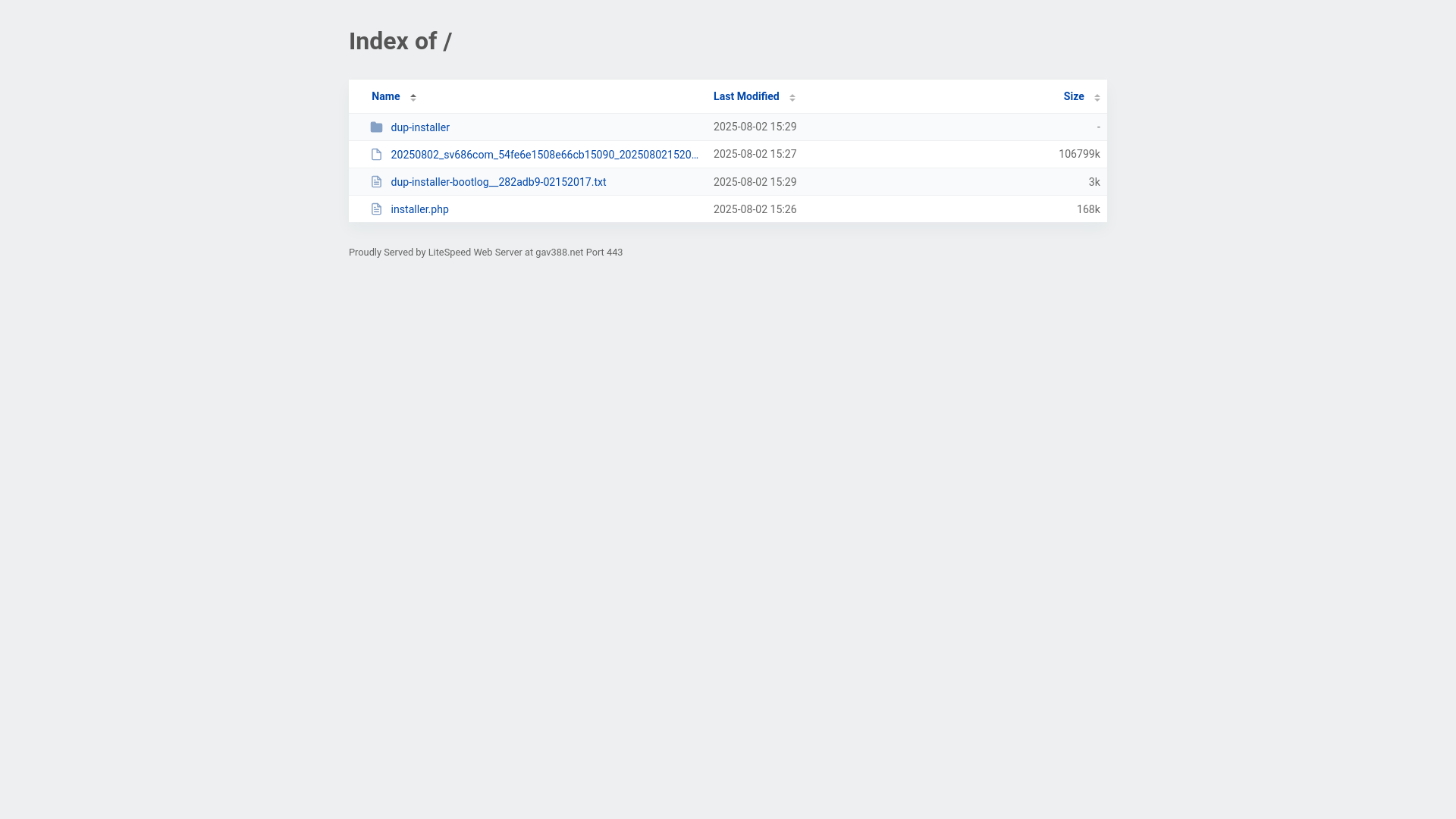 website screenshot of https://gav388.net/
