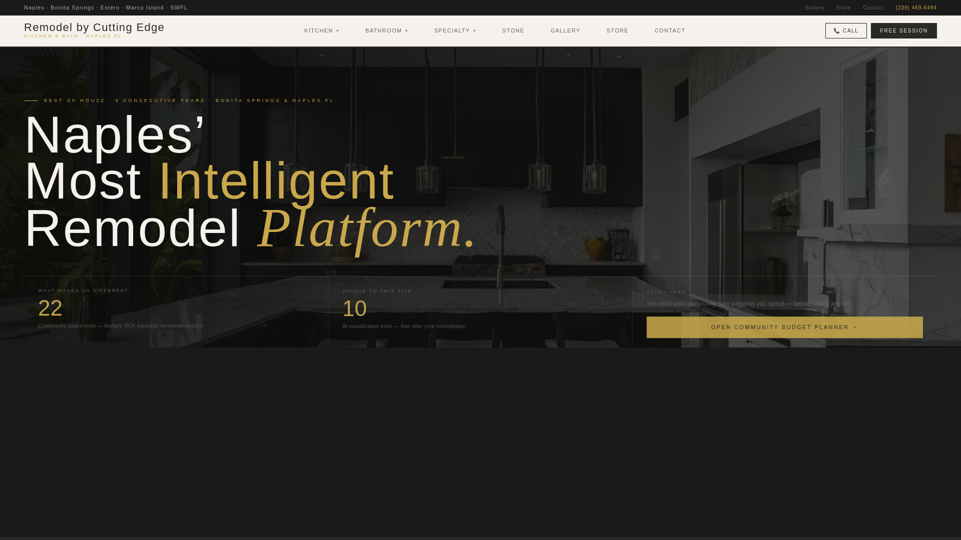 website screenshot of https://remodelbycuttingedge.com