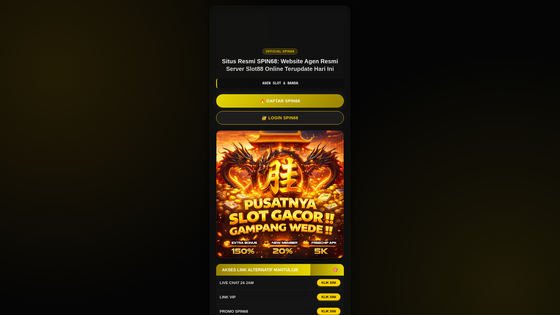 website screenshot of https://spin68-7jd.pages.dev/