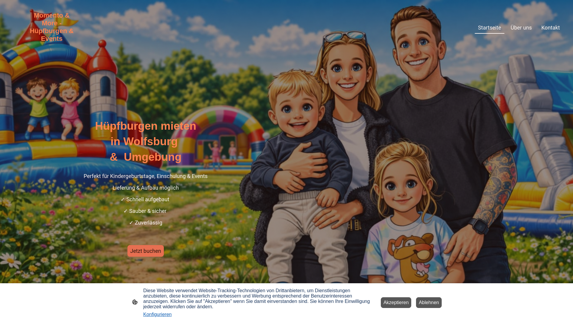 website screenshot of https://momentomore.de/