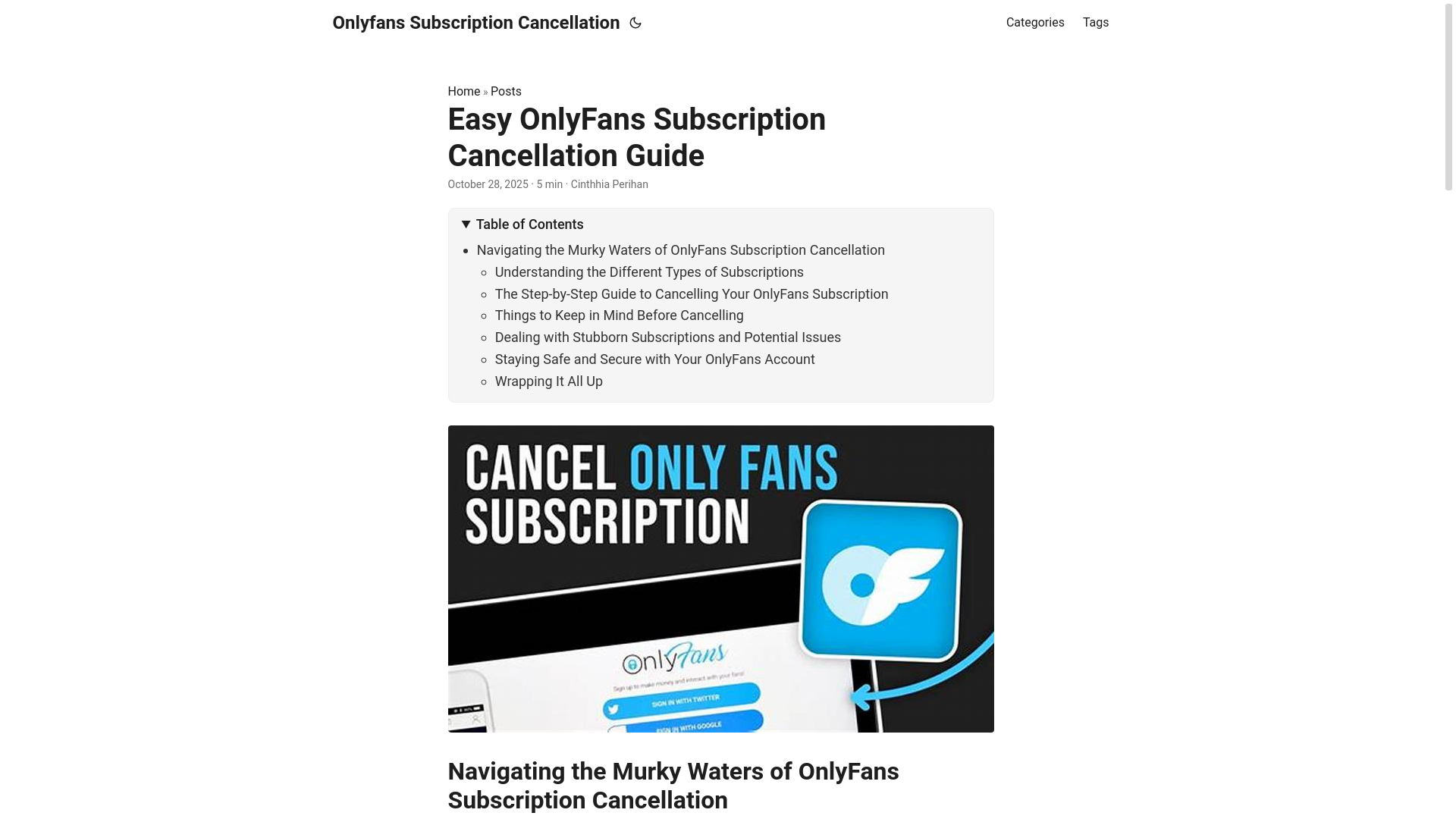 website screenshot of https://onlyfans-subscription-cancellation.pages.dev/