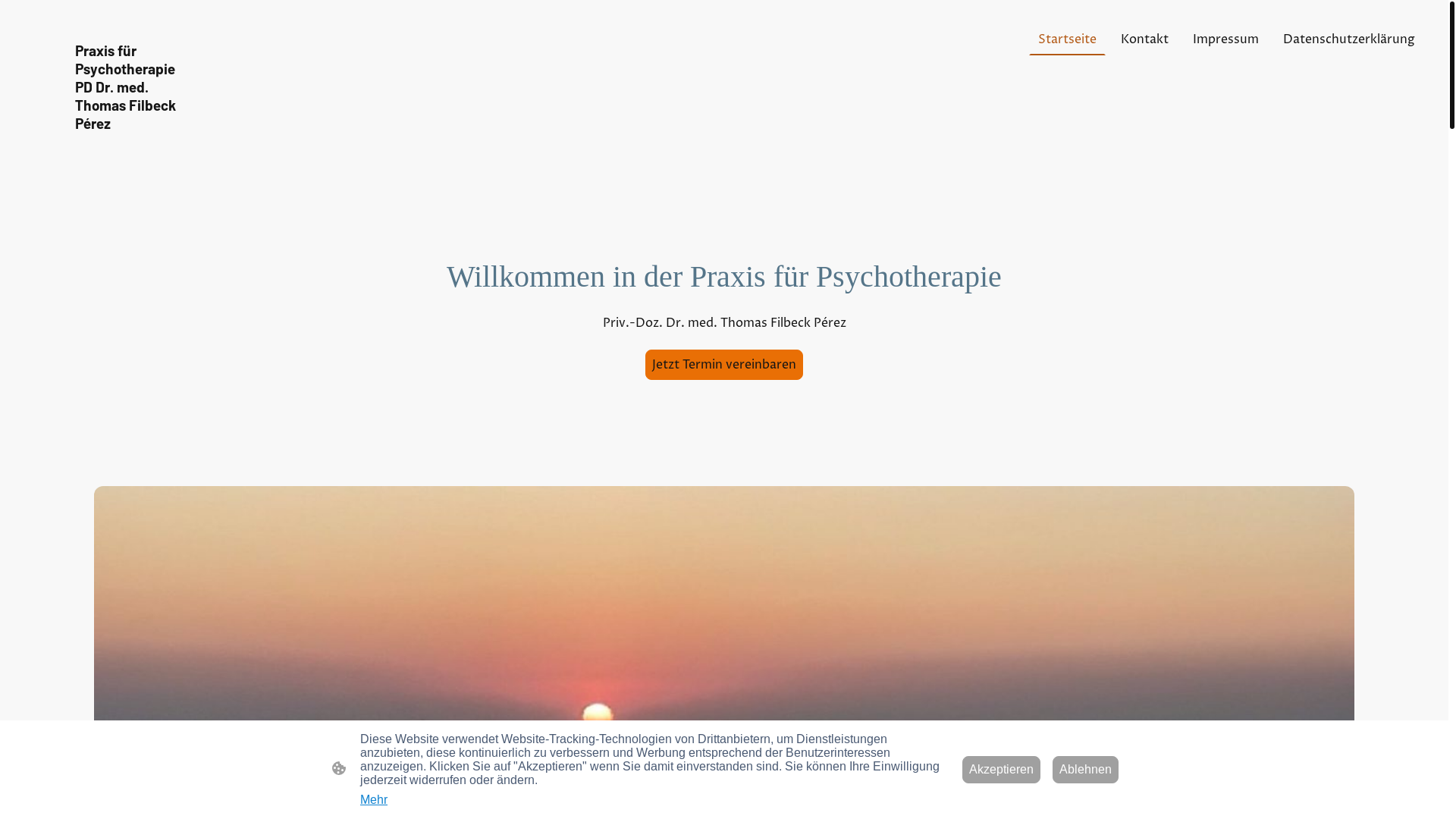 website screenshot of https://filbeck.eu/