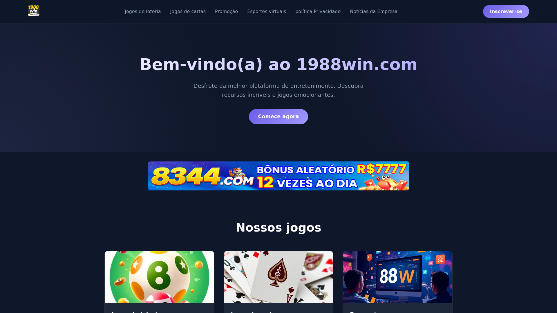 website screenshot of https://1988winbets.com/