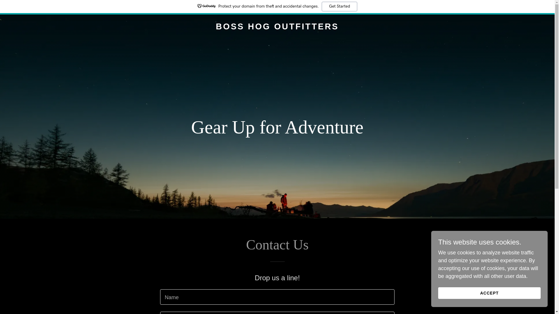 website screenshot of https://bosshogoutfitters.com/