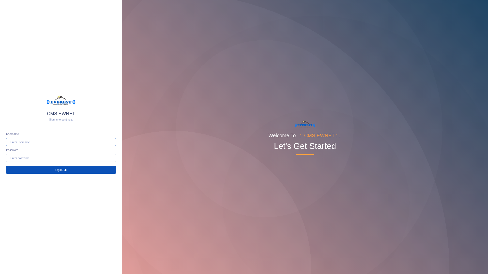 website screenshot of https://newhms.ewnet.com.np/home/