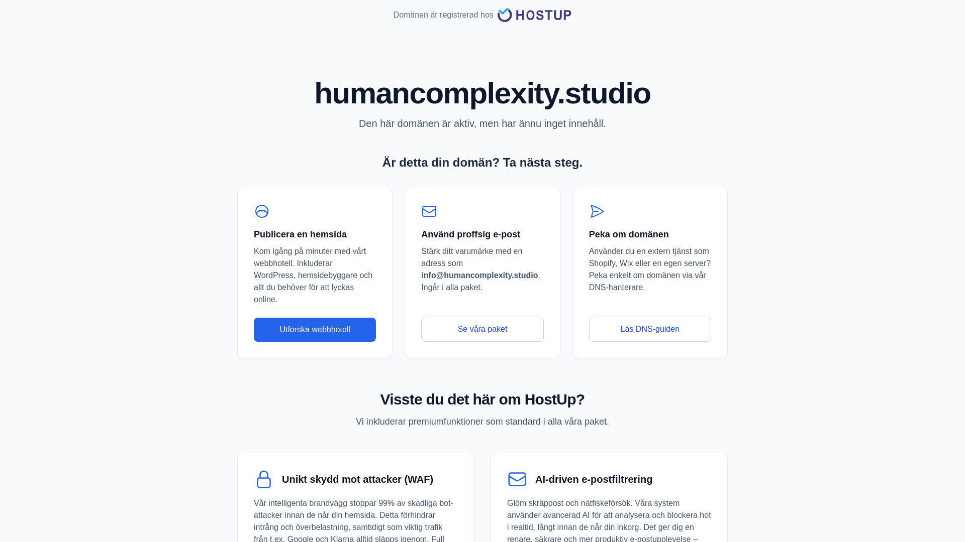 website screenshot of https://humancomplexity.studio/