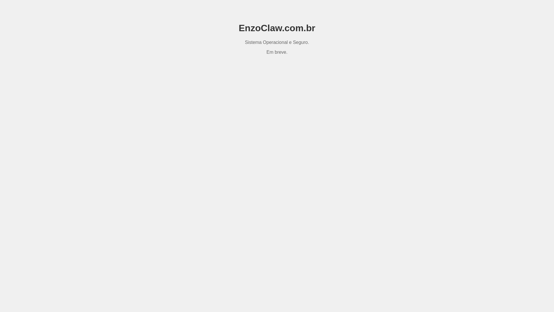website screenshot of https://enzoclaw.com.br/