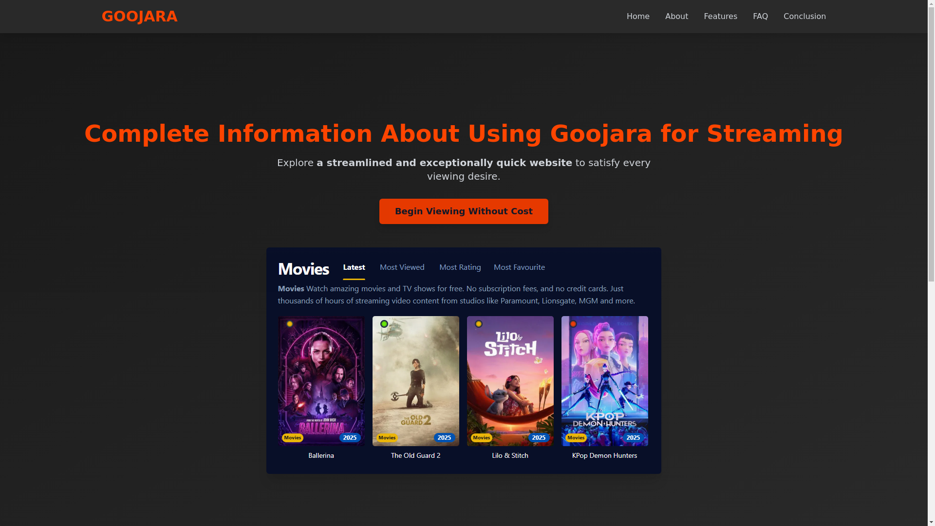 website screenshot of https://goojara-r65w.pages.dev/