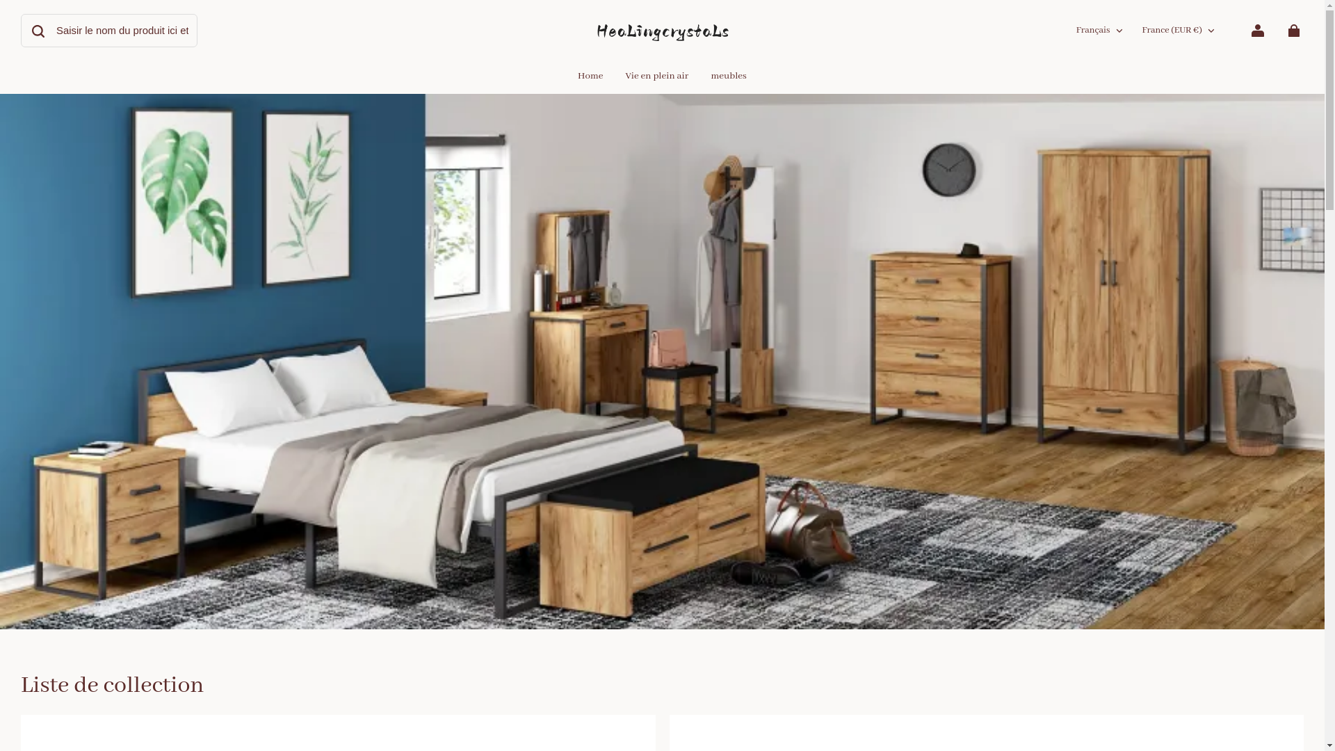 website screenshot of https://healingcrystals.shop