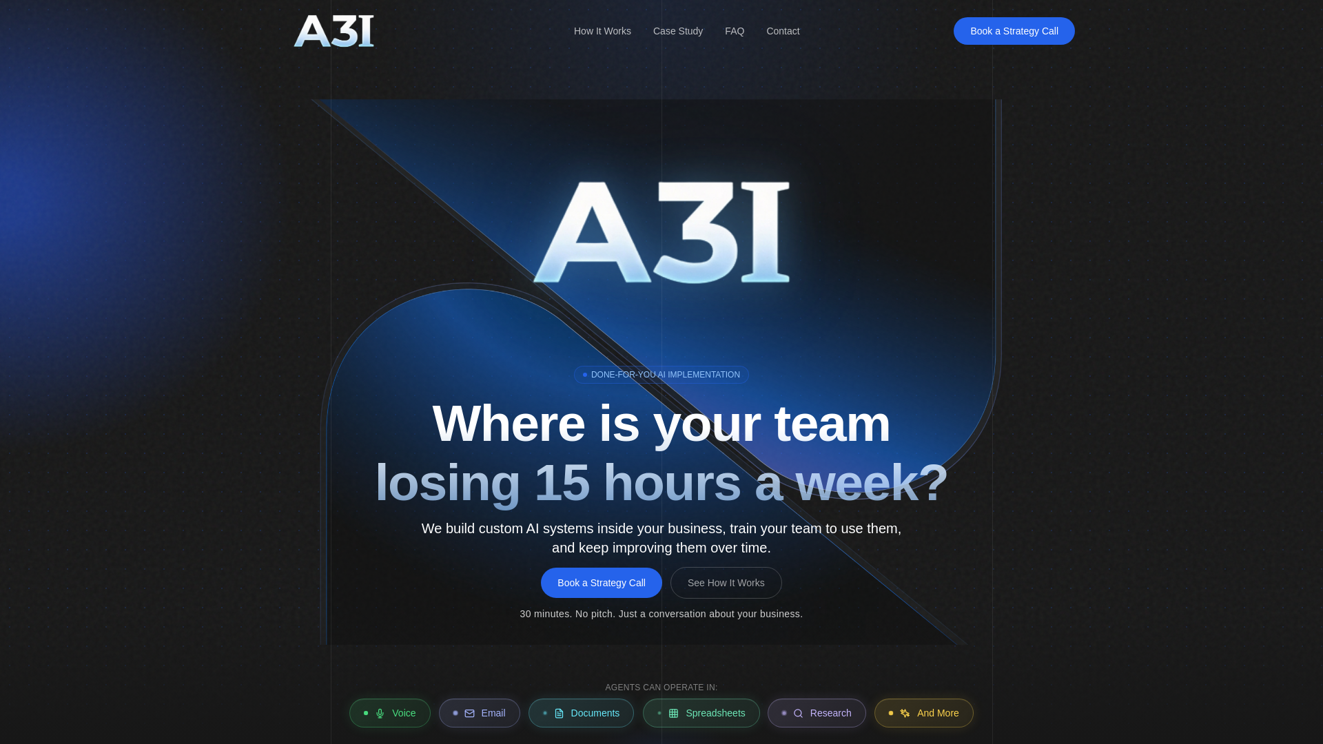 website screenshot of https://a3ilabs.io/