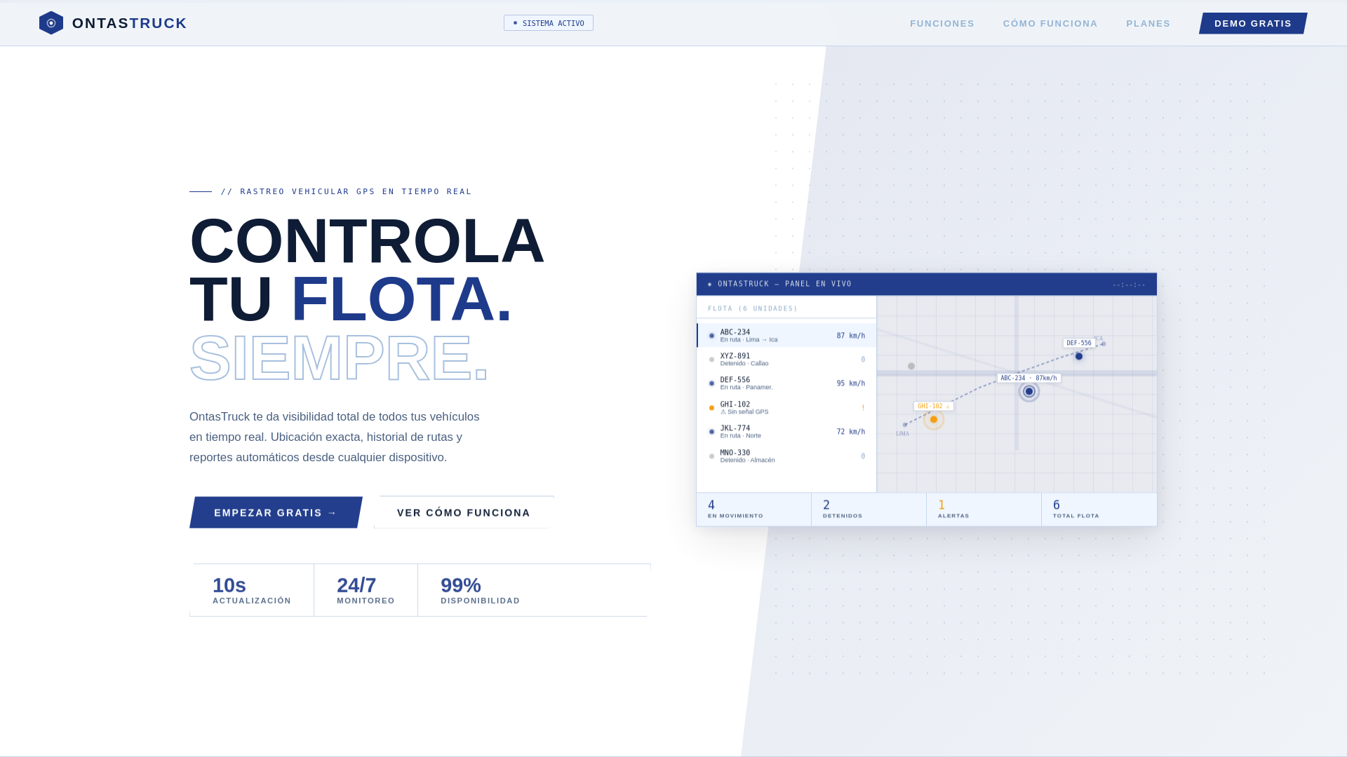 website screenshot of https://ontastruck.com