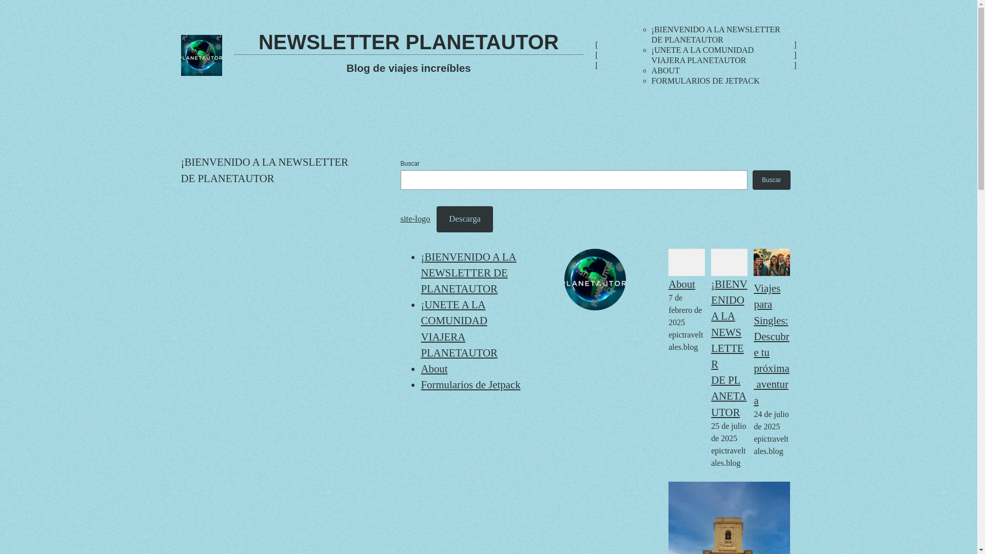 website screenshot of https://newsletterplanetautor.blog/