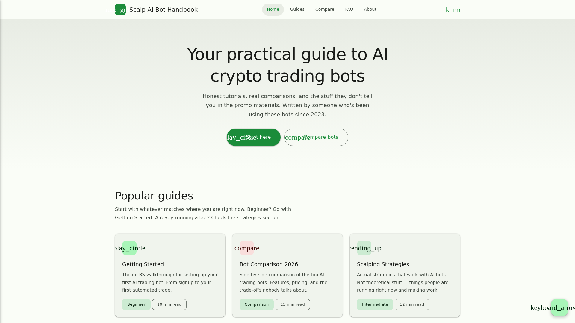 website screenshot of https://scalpbothandbook.com/