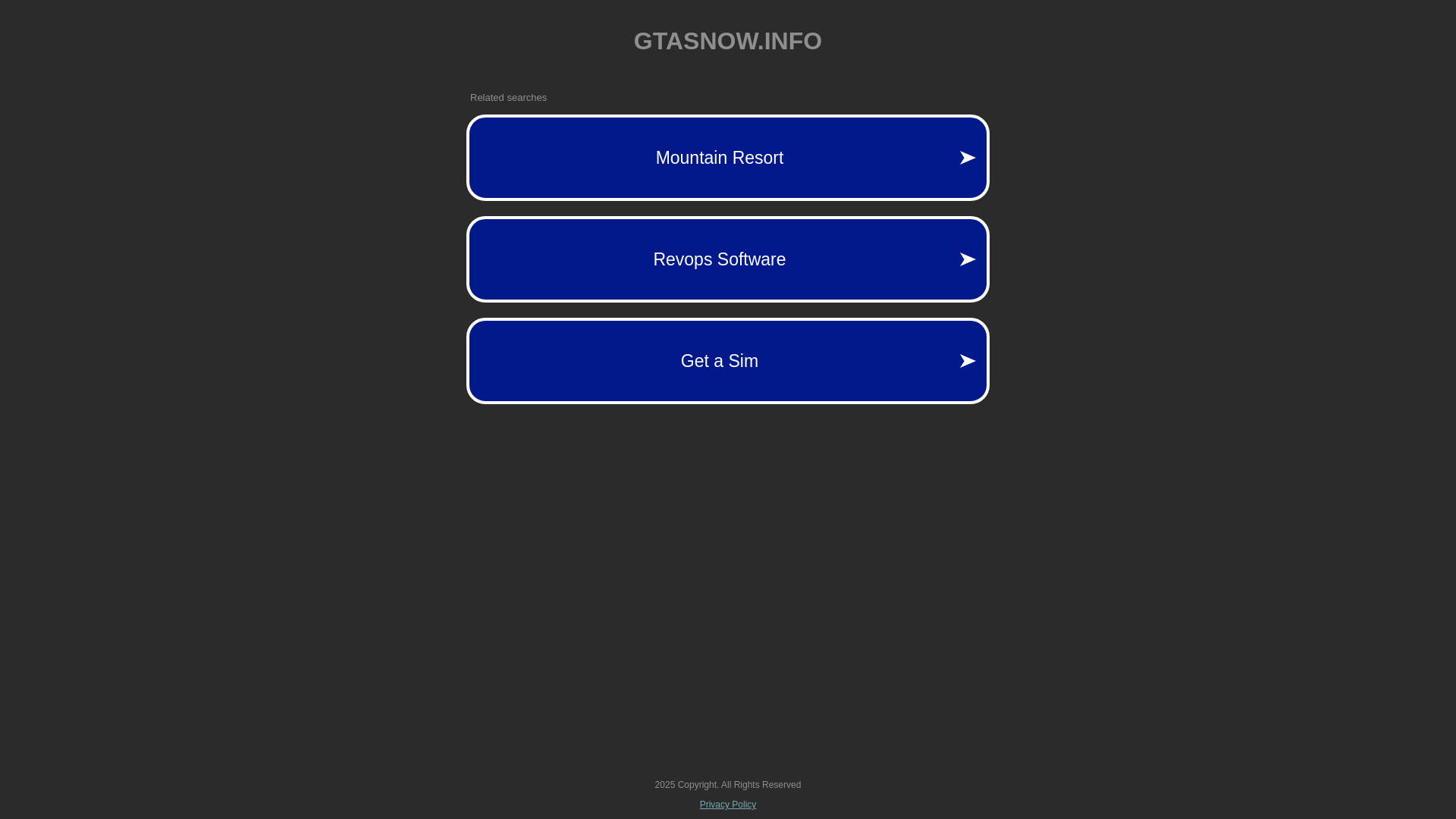 website screenshot of https://gtasnow.info/