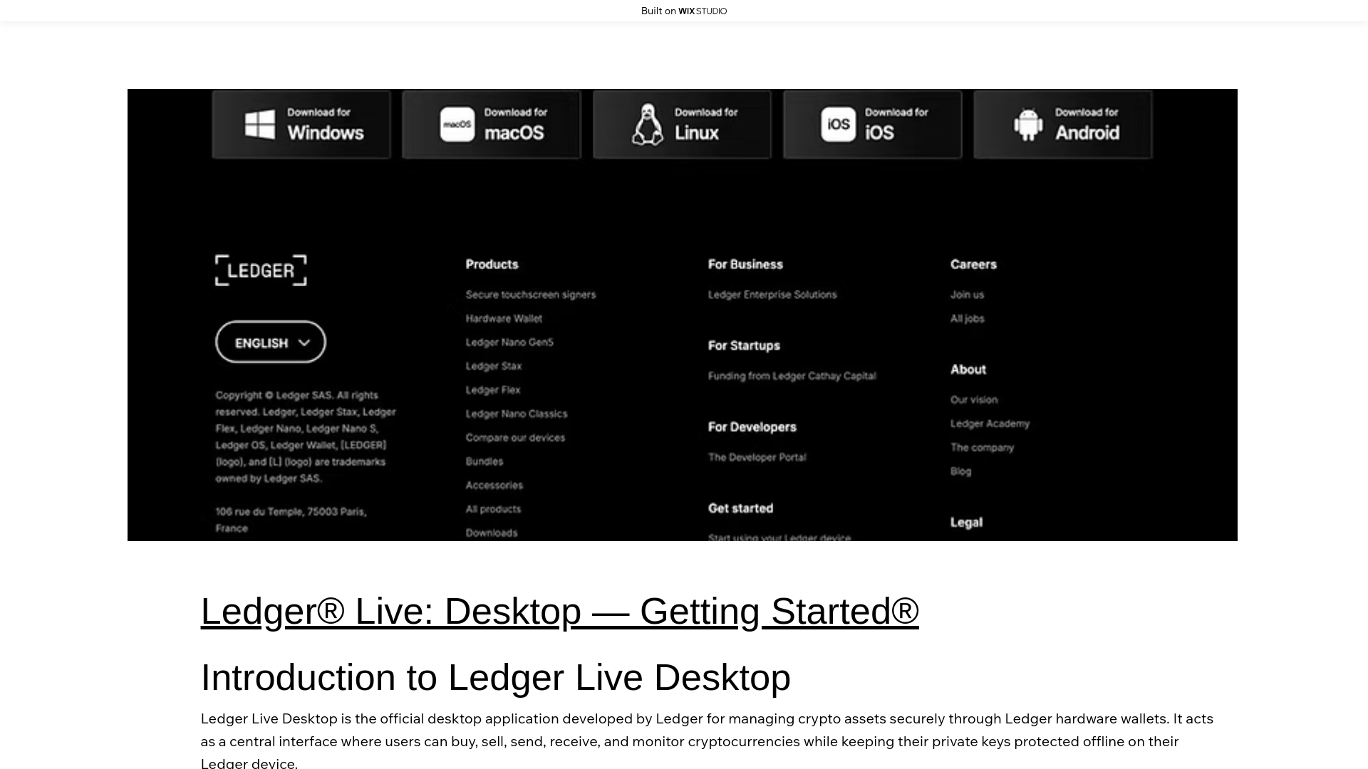 website screenshot of https://appendesktop.wixstudio.com/us-en