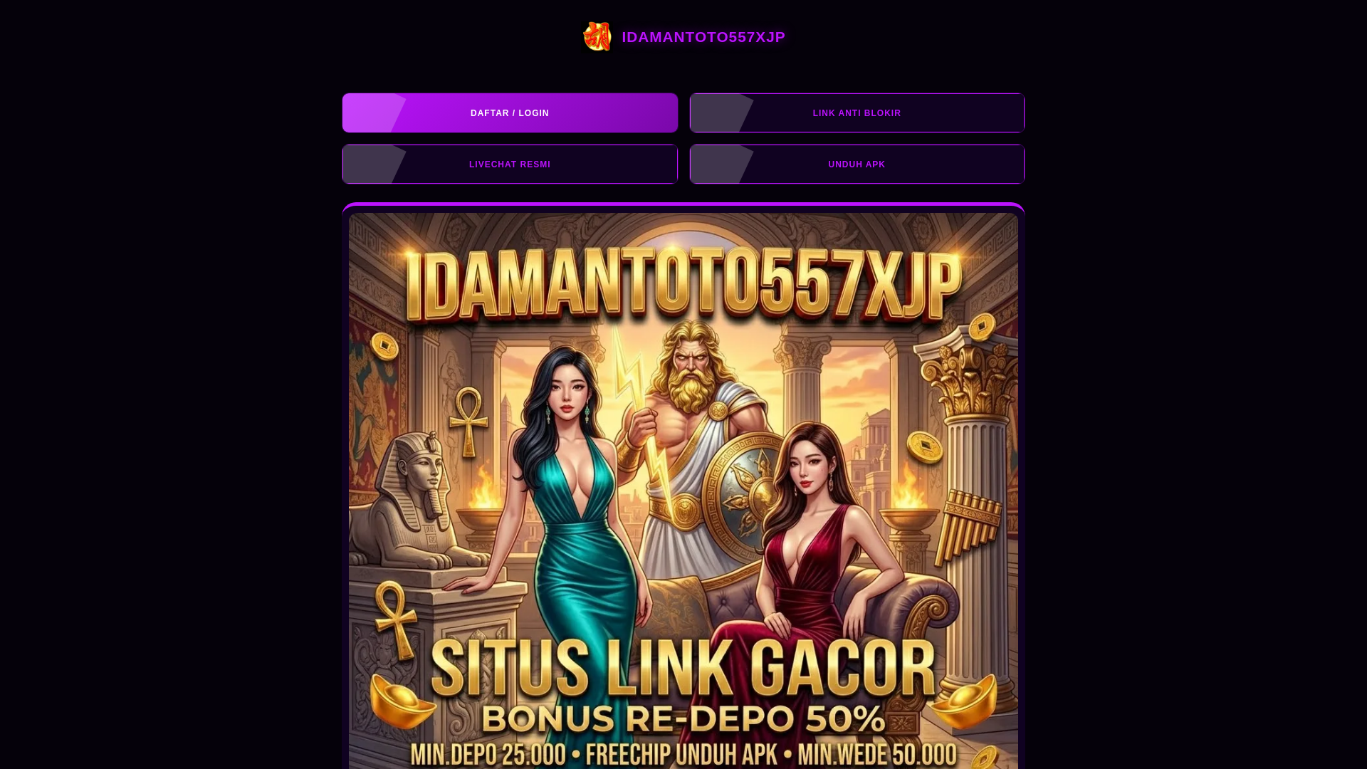website screenshot of https://idamantoto557xjp.site