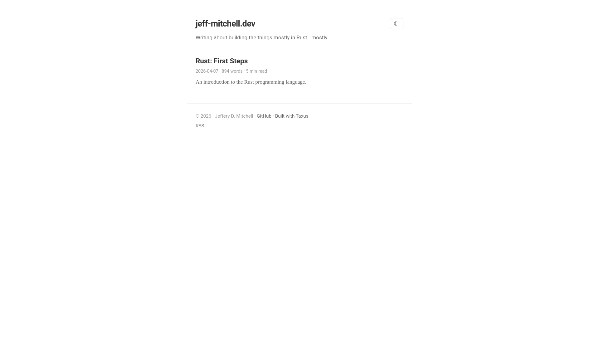 website screenshot of https://jeff-mitchell-dev.pages.dev/