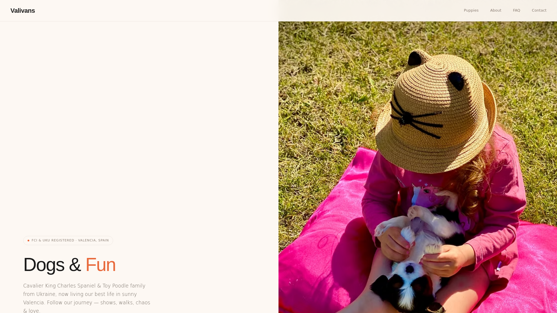 website screenshot of https://valivans-club.pages.dev/