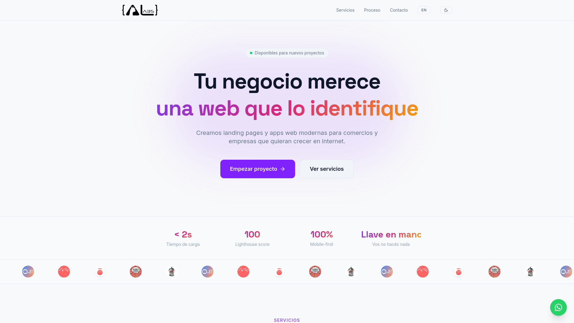 website screenshot of https://alpacalabs.com.ar/