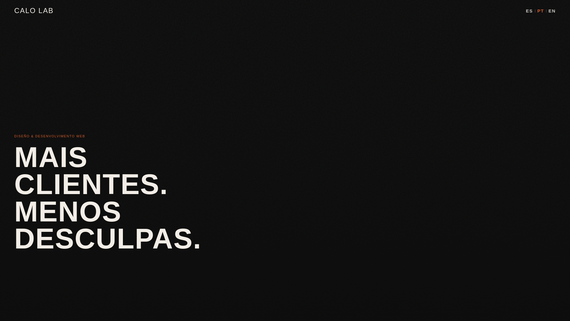 website screenshot of https://calolab.com.br/
