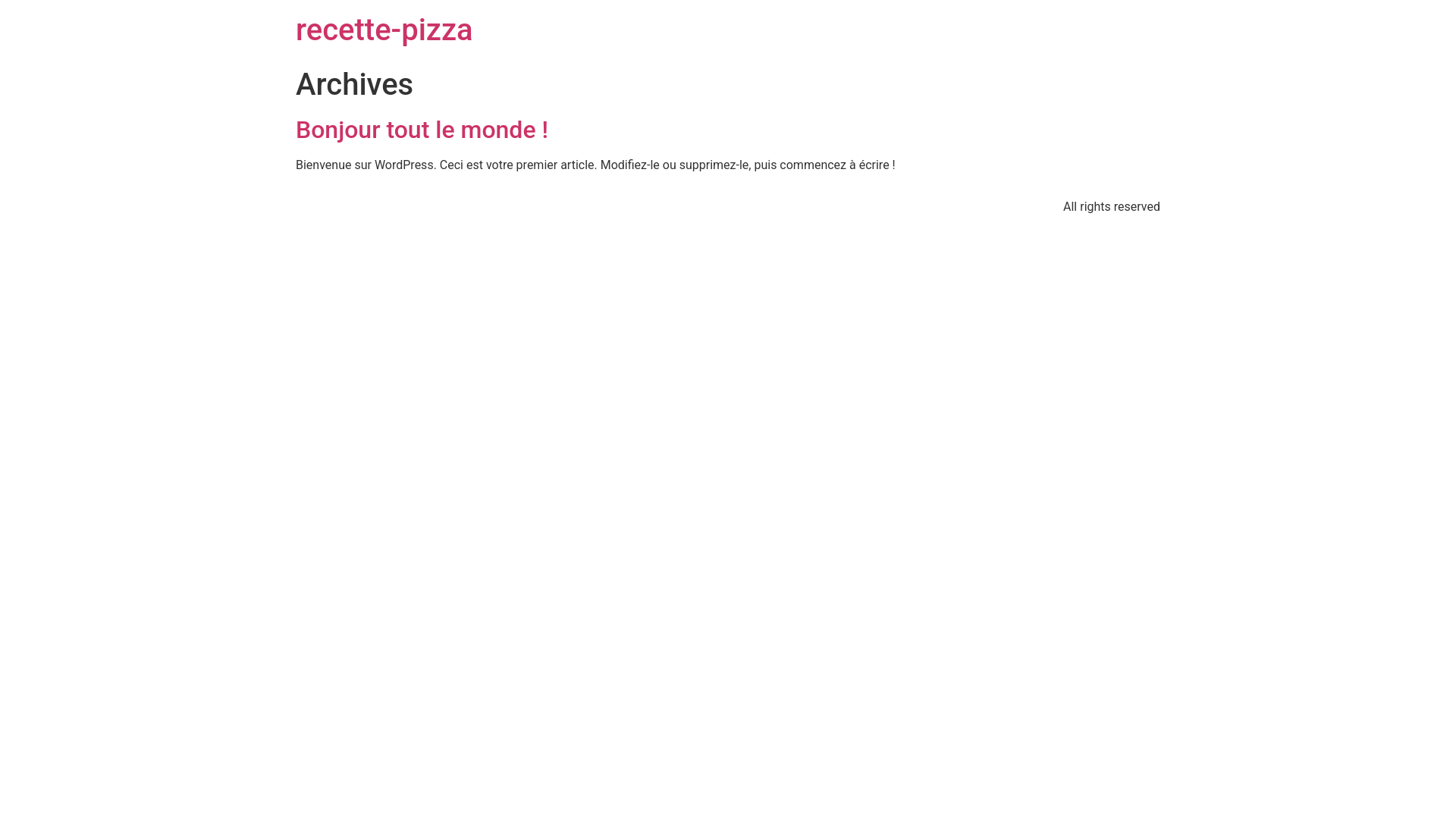 website screenshot of https://recette-pizza.eu/