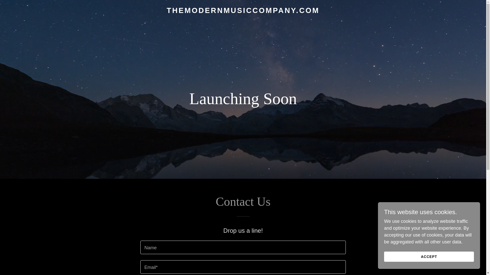 website screenshot of https://themodernmusiccompany.com/