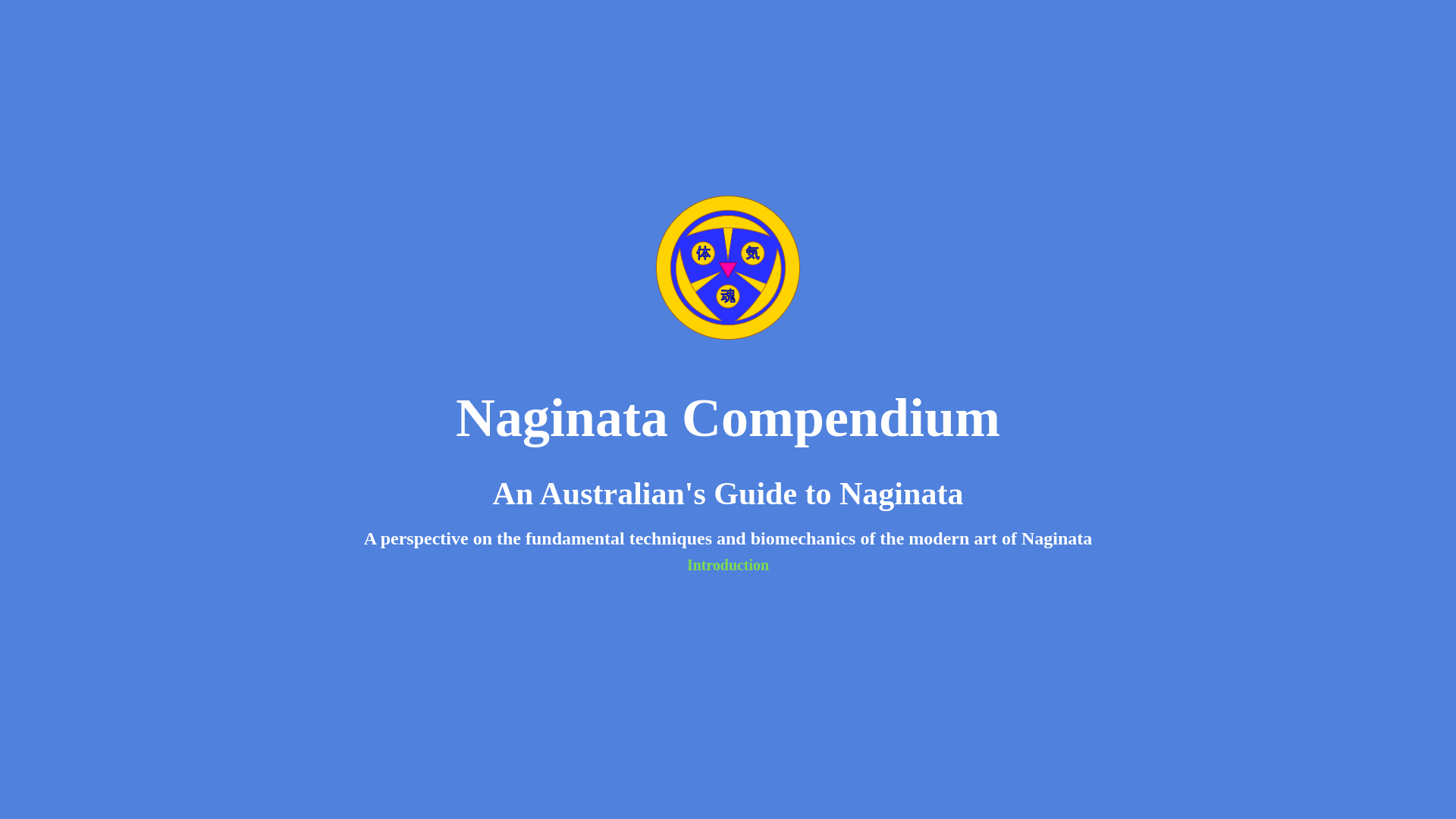 website screenshot of https://naginata-compendium.pages.dev/