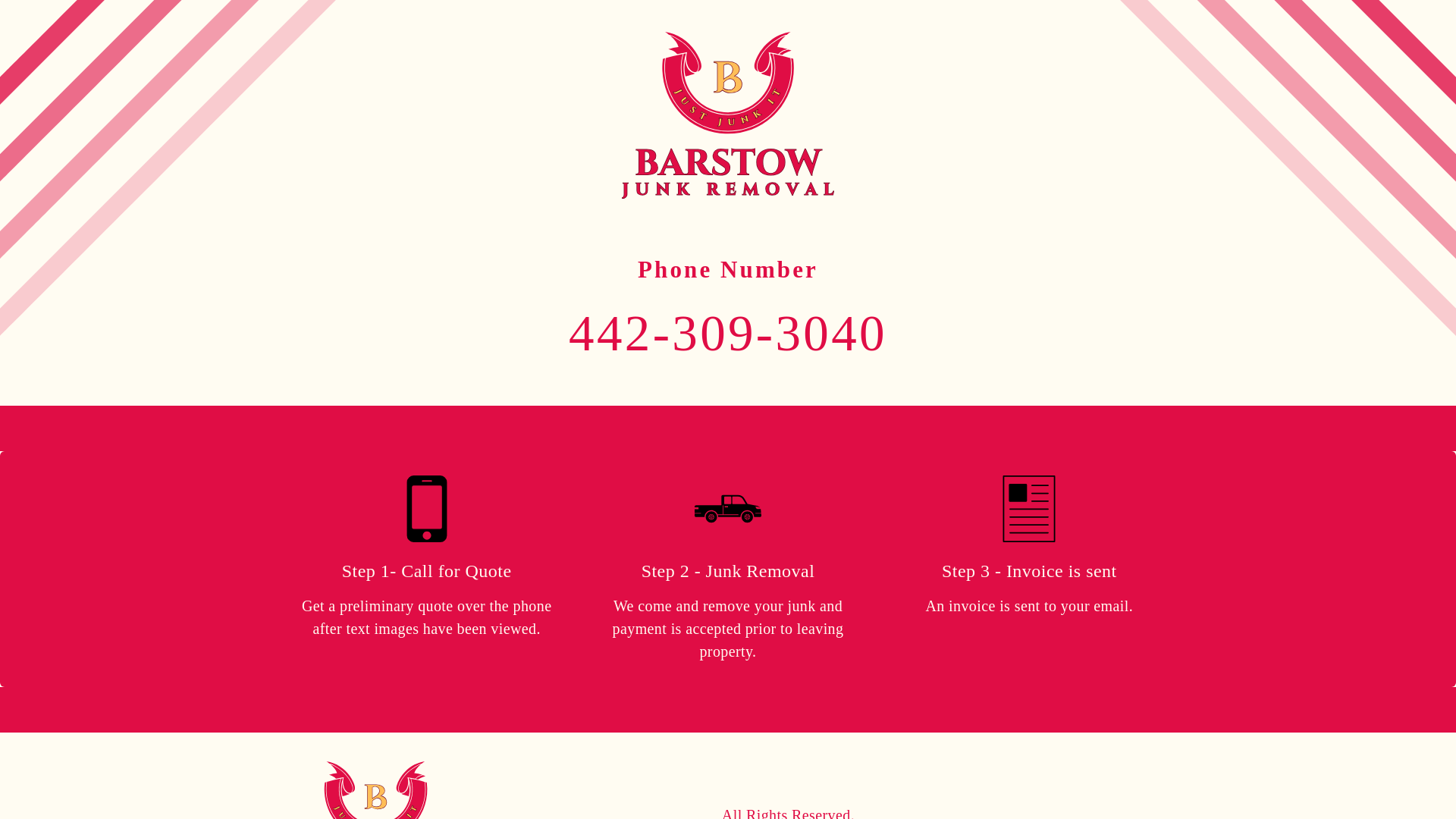 website screenshot of https://barstowjunkremoval.com/