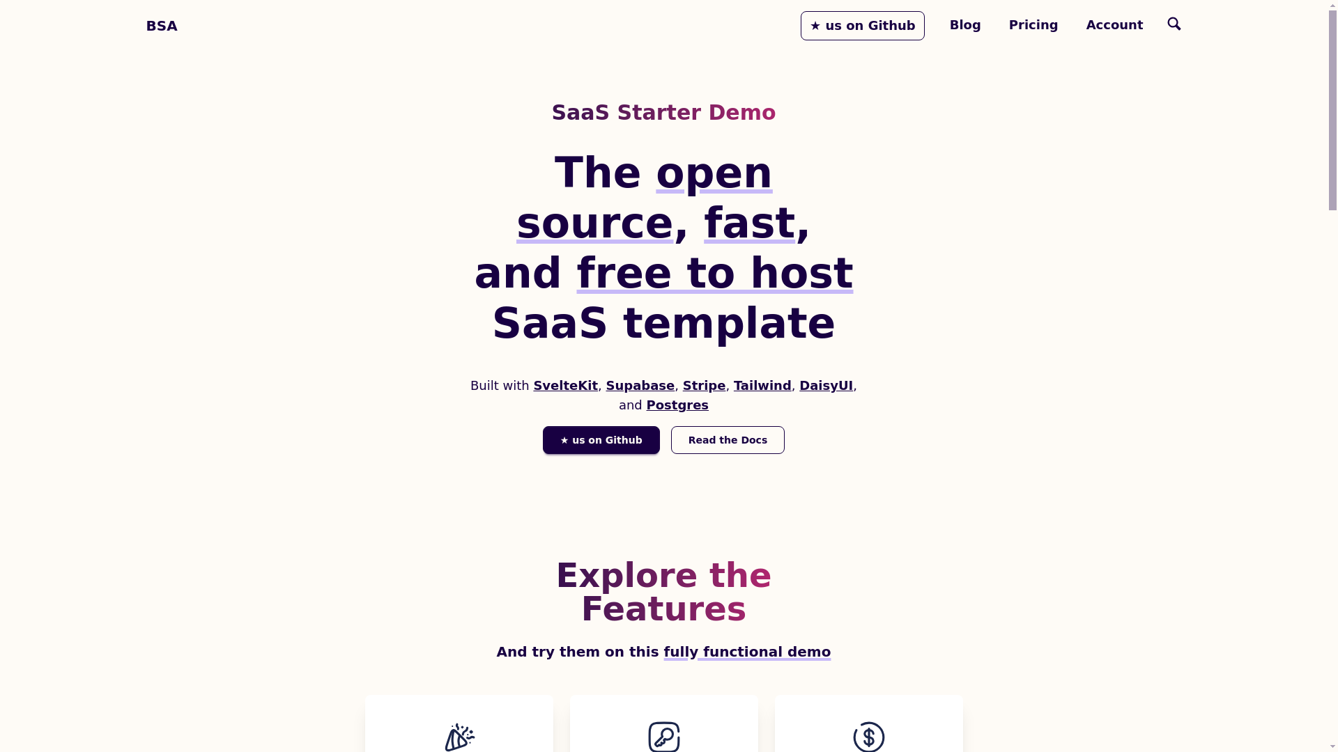 website screenshot of https://bsa-saas.pages.dev/