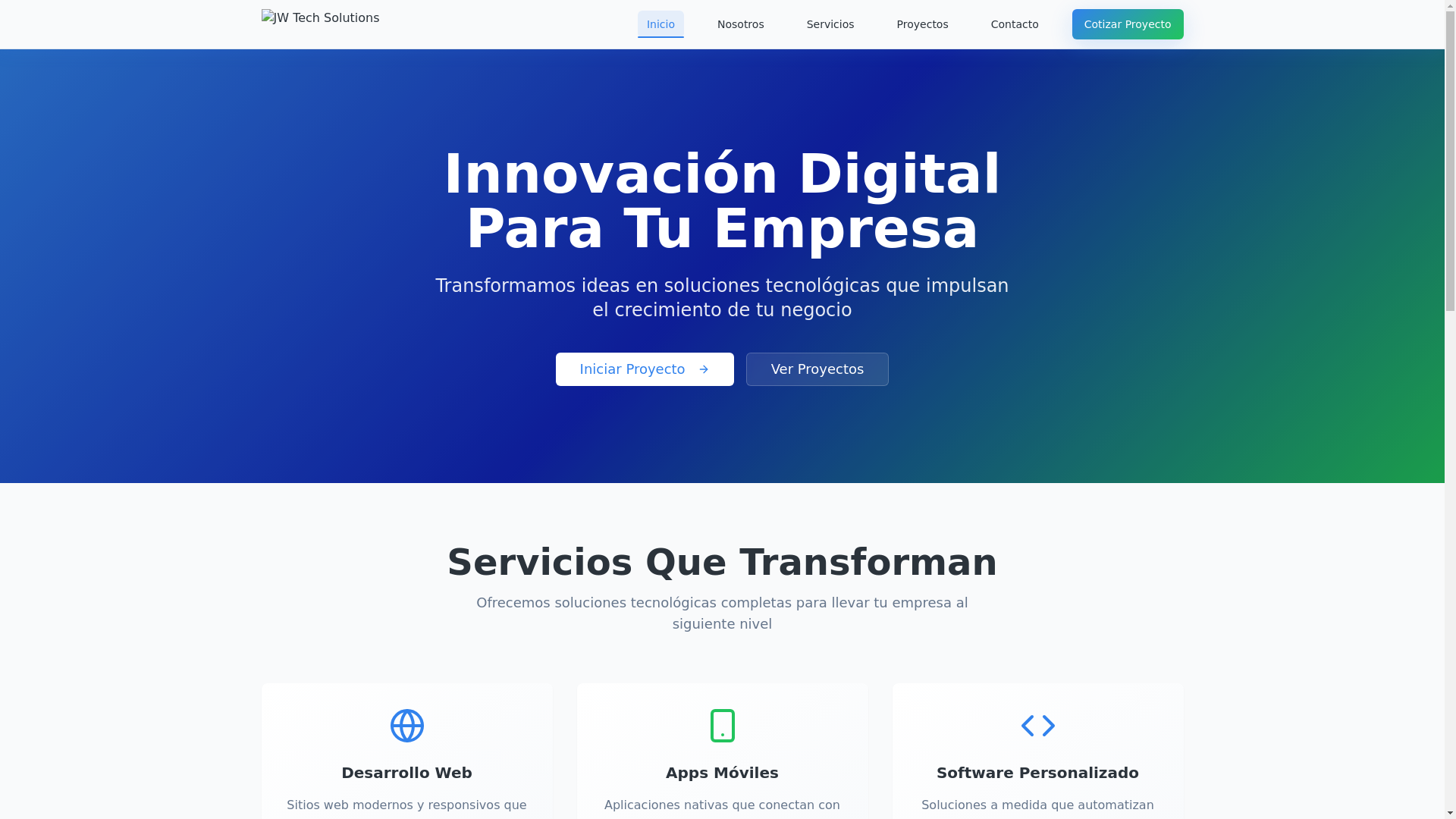 website screenshot of https://jwtechwebtry.pages.dev/