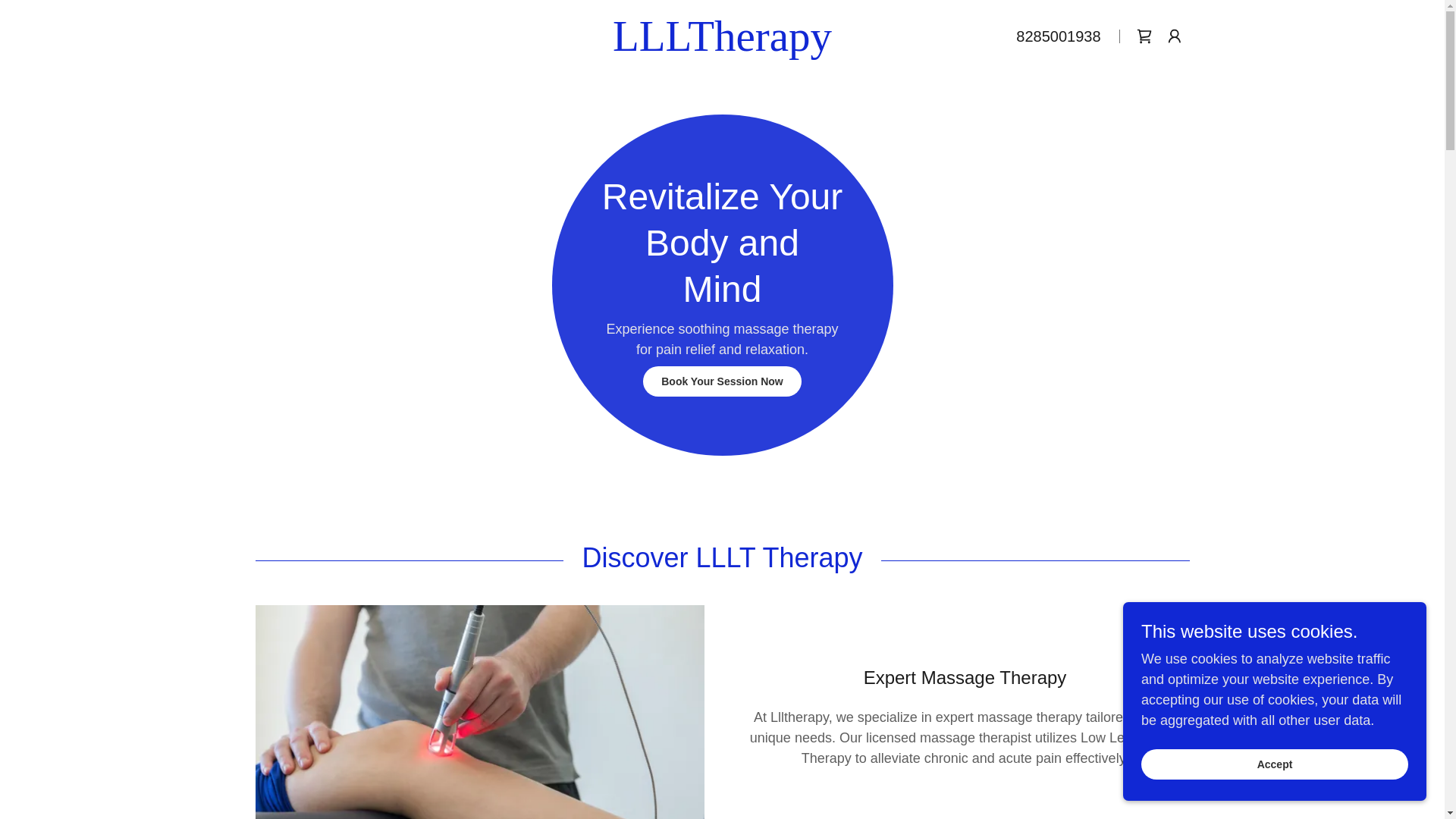website screenshot of https://llltherapy.net/