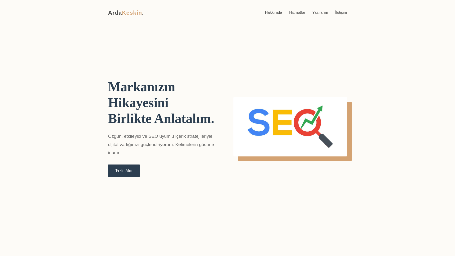 website screenshot of https://serttepe.com/