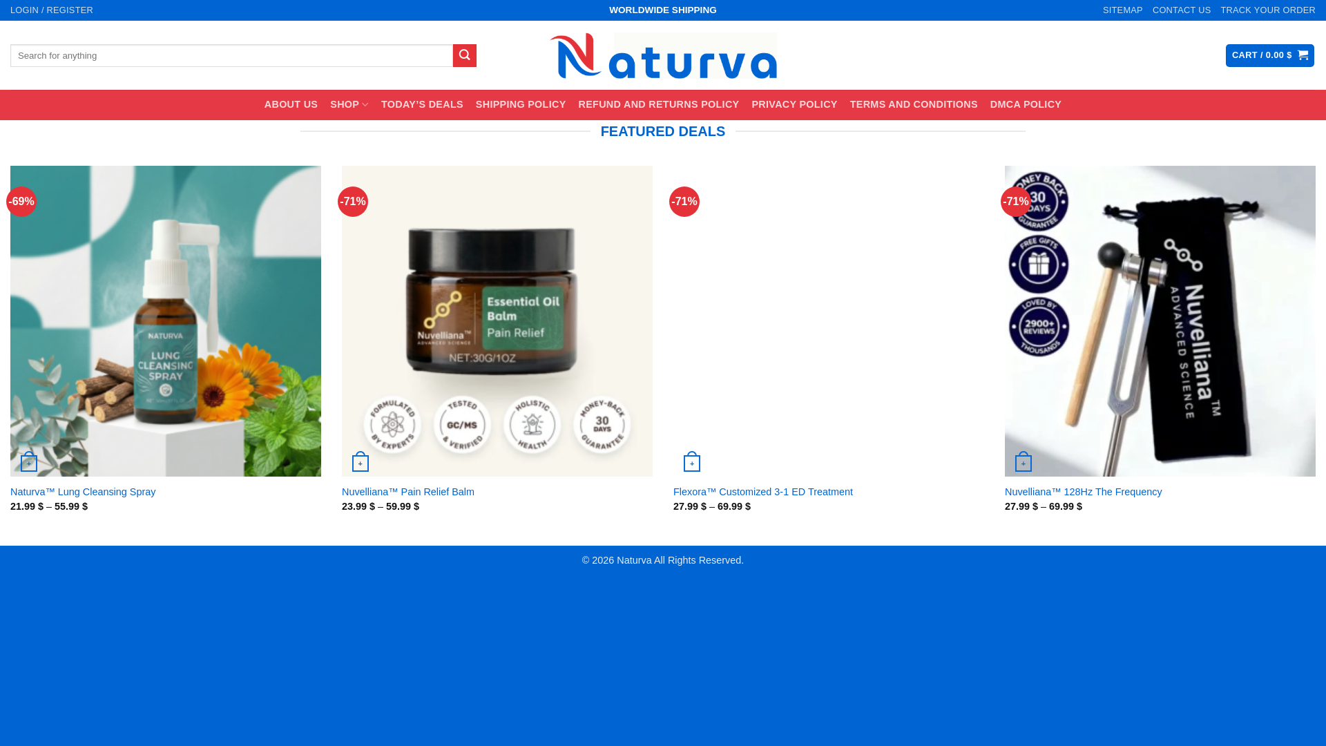 website screenshot of https://naturva.net/