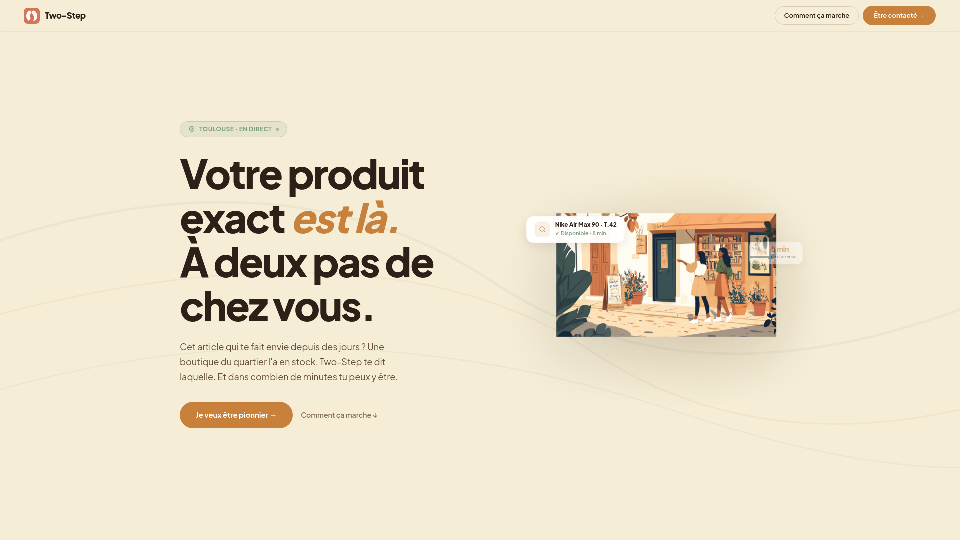 website screenshot of https://twostep.fr/