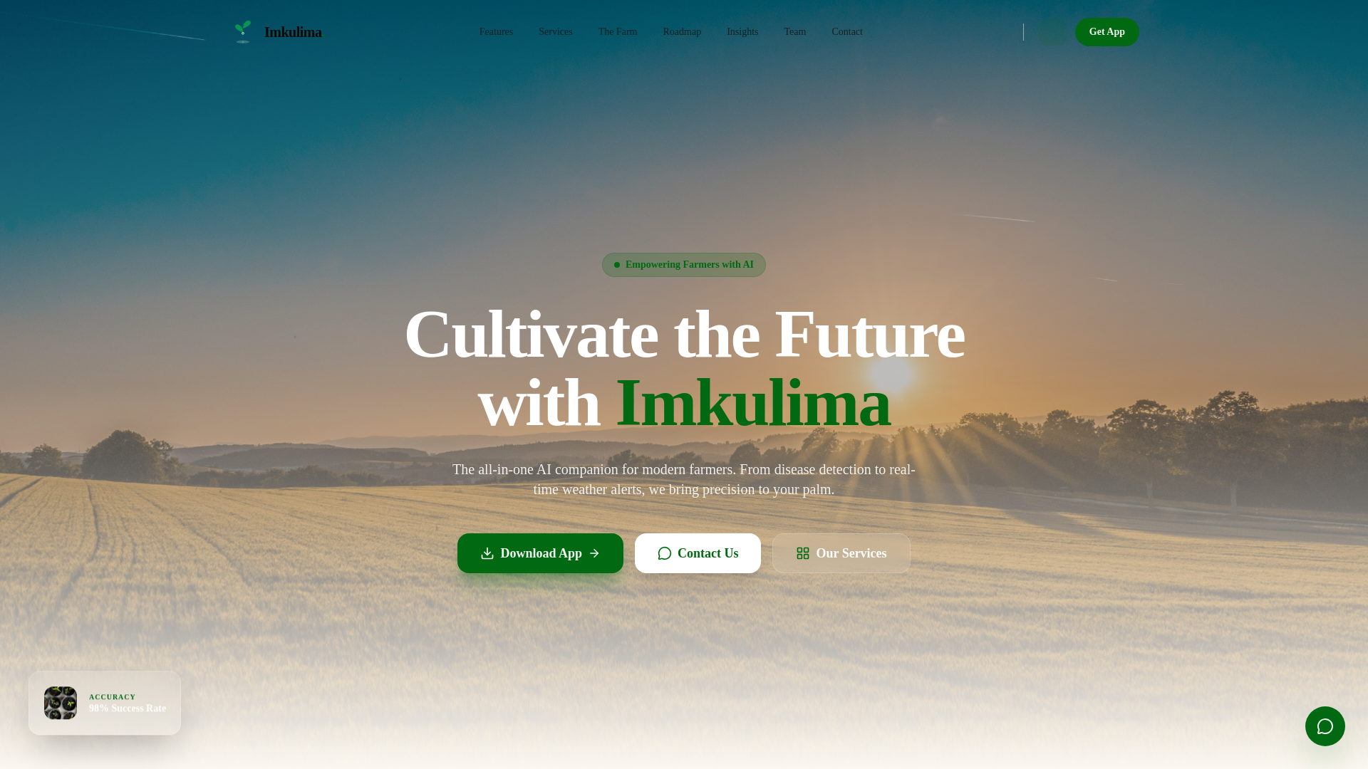 website screenshot of https://imkulima.com/
