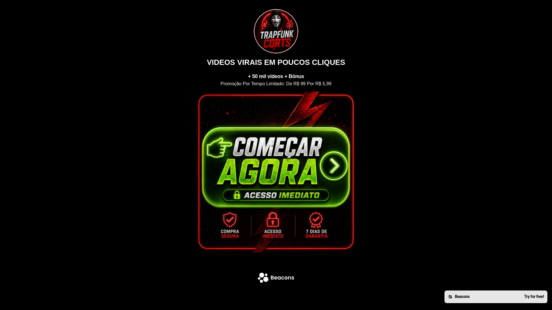 website screenshot of https://trapfunkcorts.com/