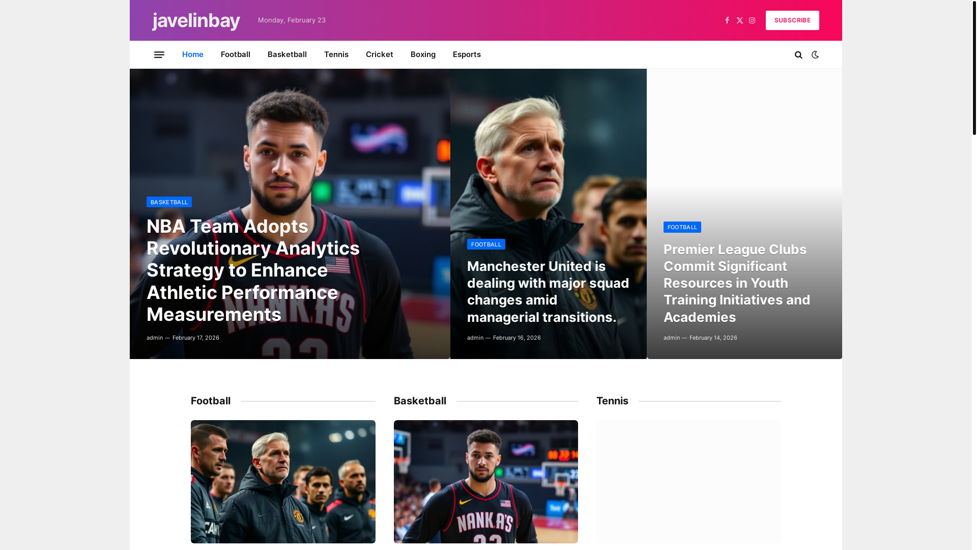 website screenshot of https://javelinbay.co.uk/