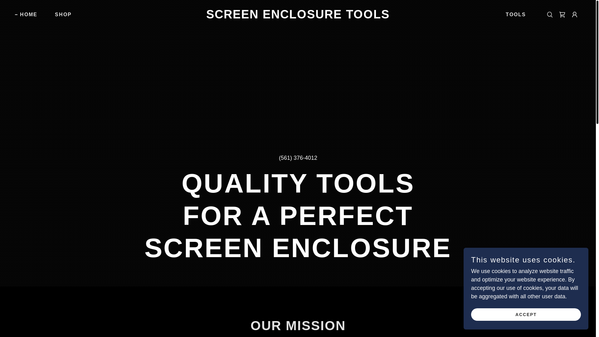 website screenshot of https://screenenclosure.tools/