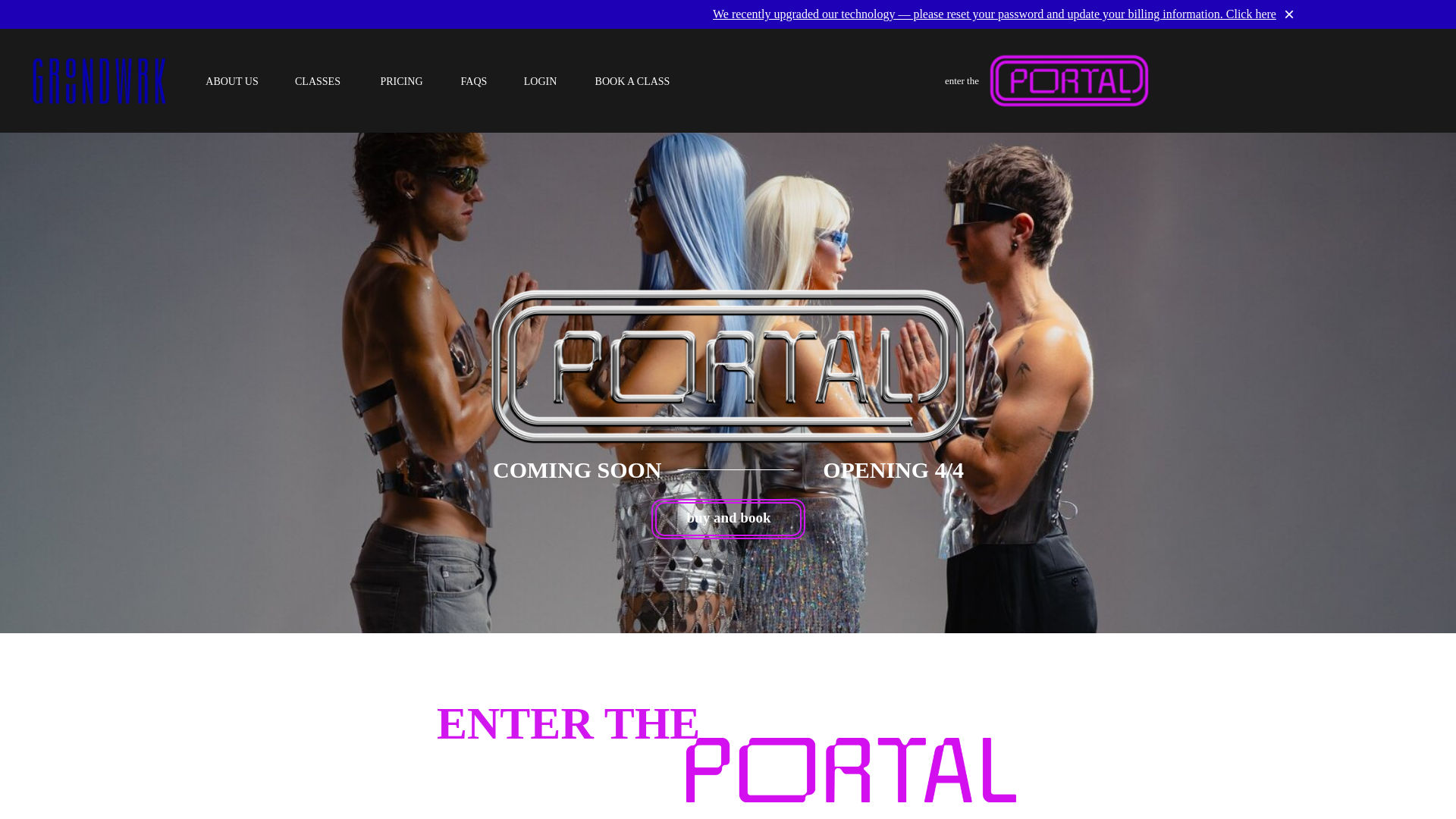 website screenshot of https://portalphx.com/