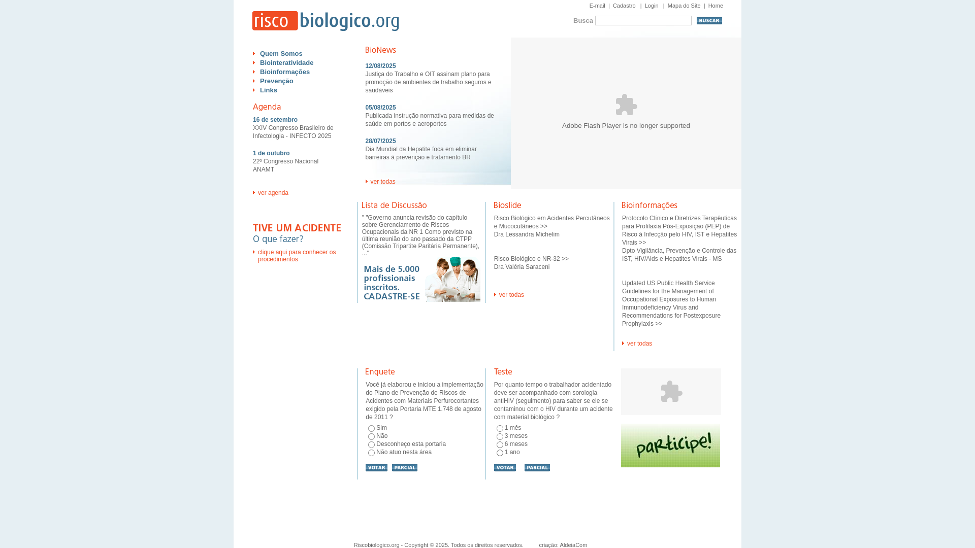website screenshot of https://dispositivosdeseguranca.com.br/