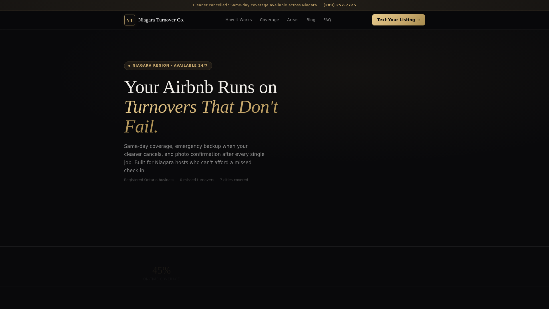 website screenshot of https://niagaraturnoverco.com/