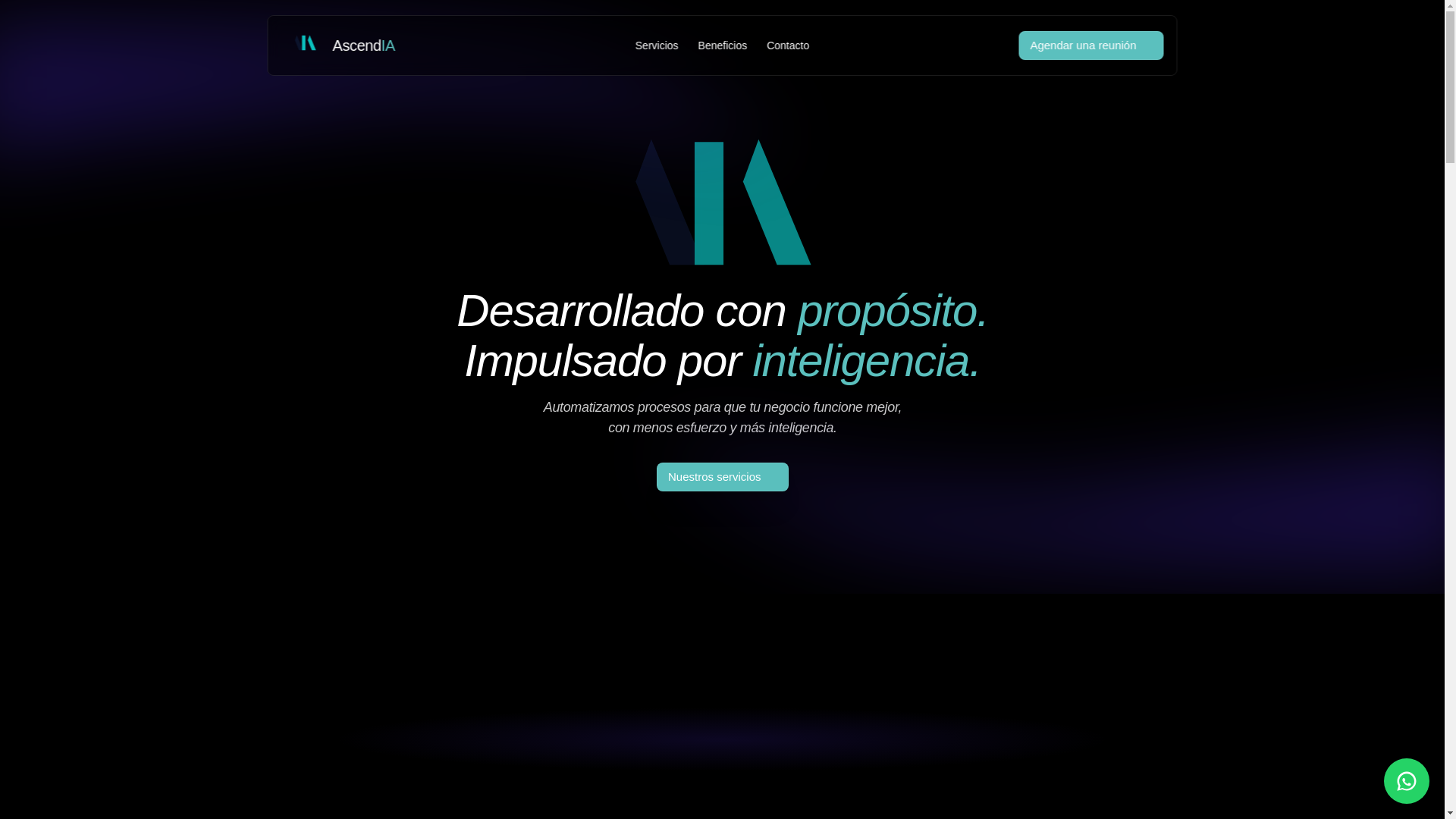 website screenshot of https://ascendiatech.net/
