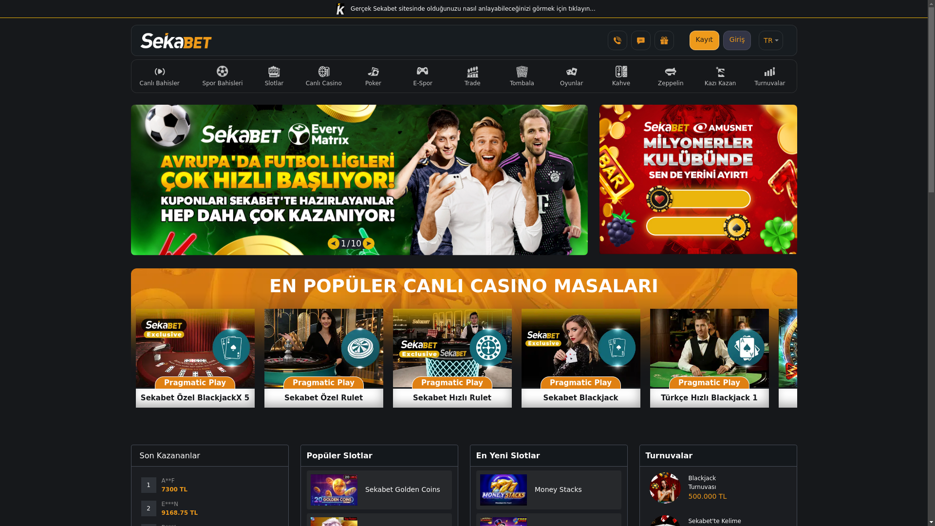 website screenshot of https://sekabett1326.com/