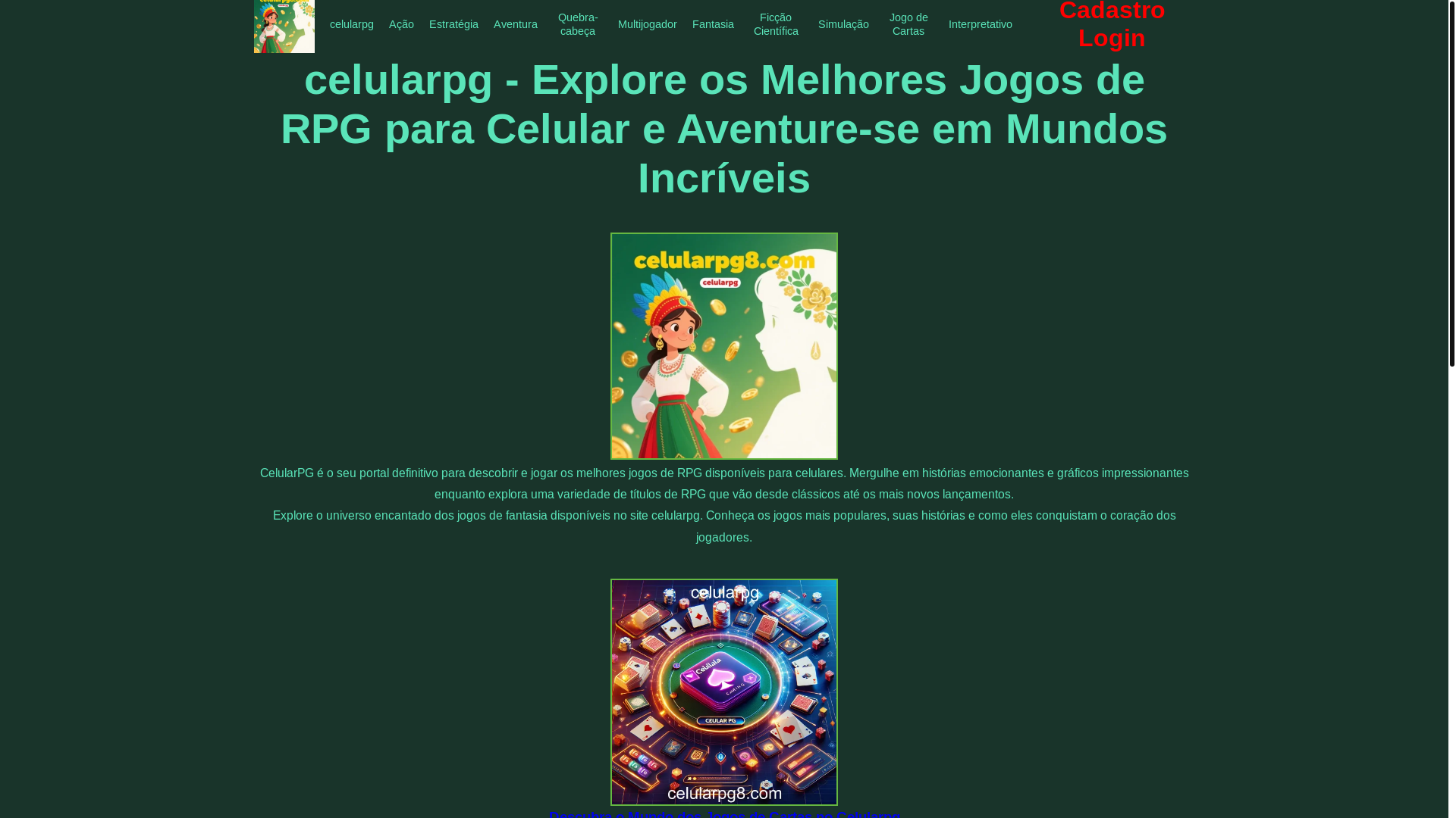 website screenshot of https://celularpg8.com/
