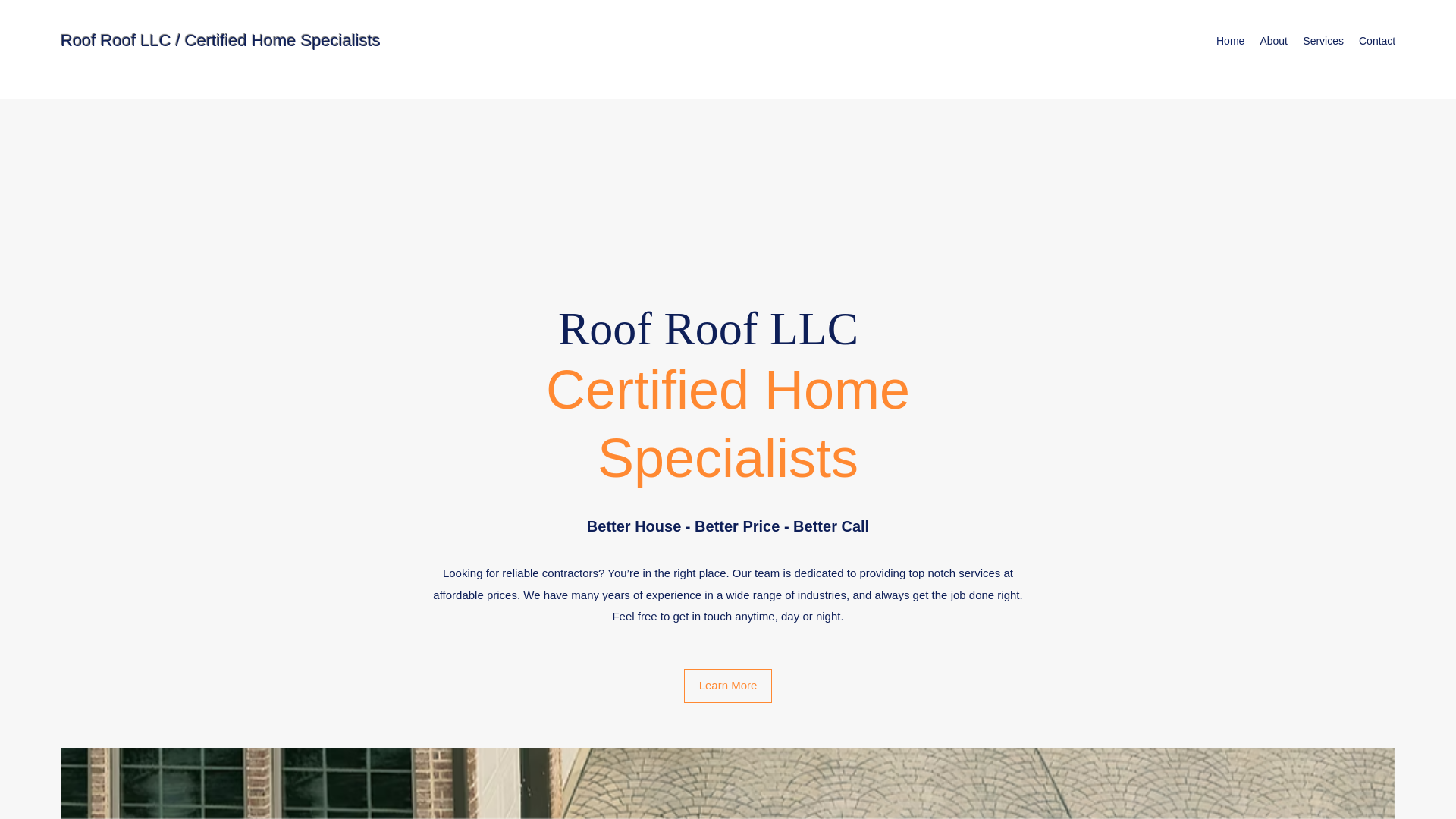 website screenshot of https://thecertifiedhomepros.com