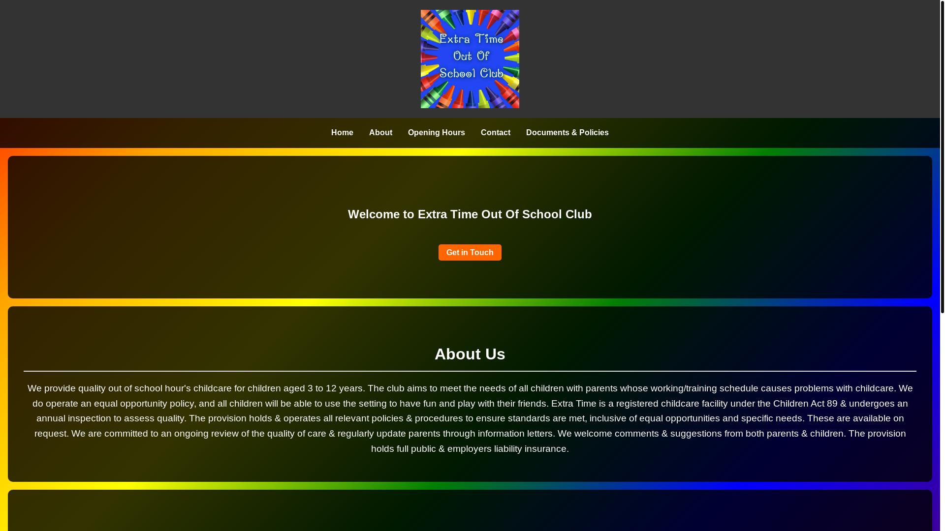 website screenshot of https://extra-time.uk/