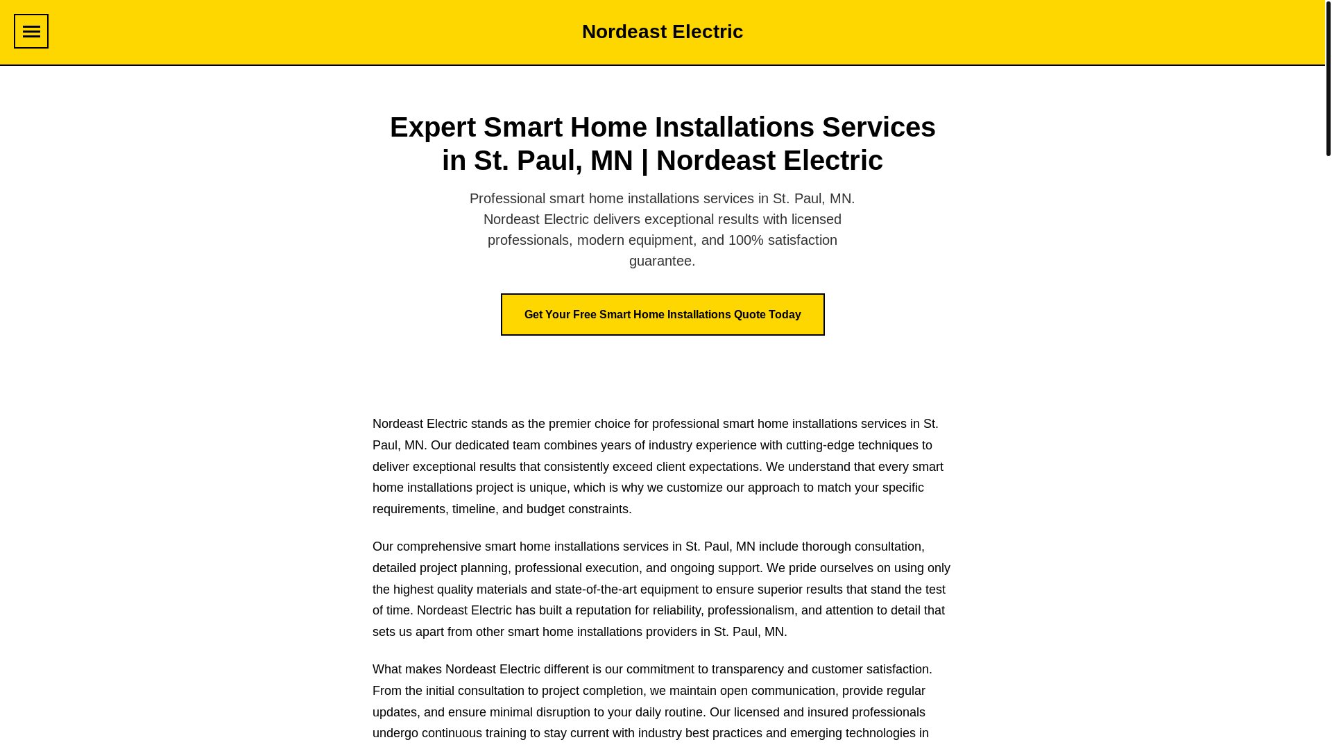 website screenshot of https://nordeast-electric-cd55debe-074914k2.pages.dev/
