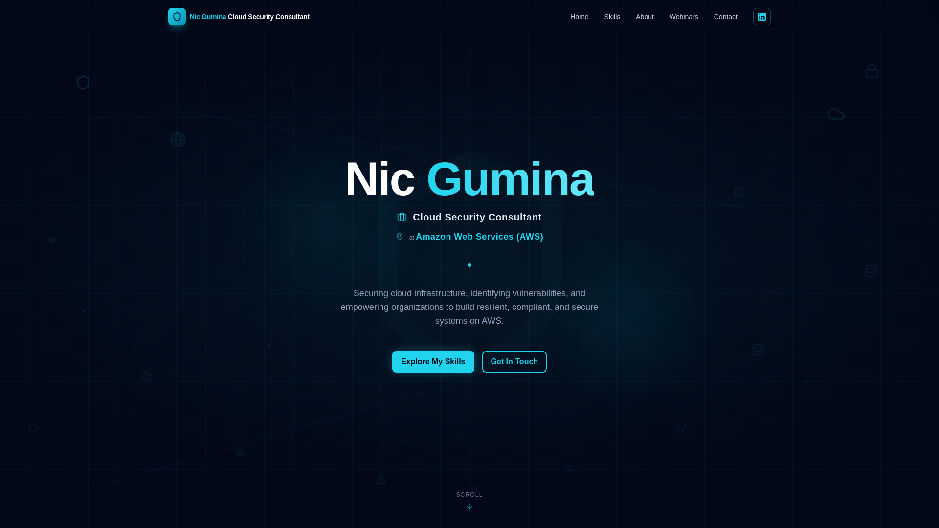 website screenshot of https://nicgumina.com/